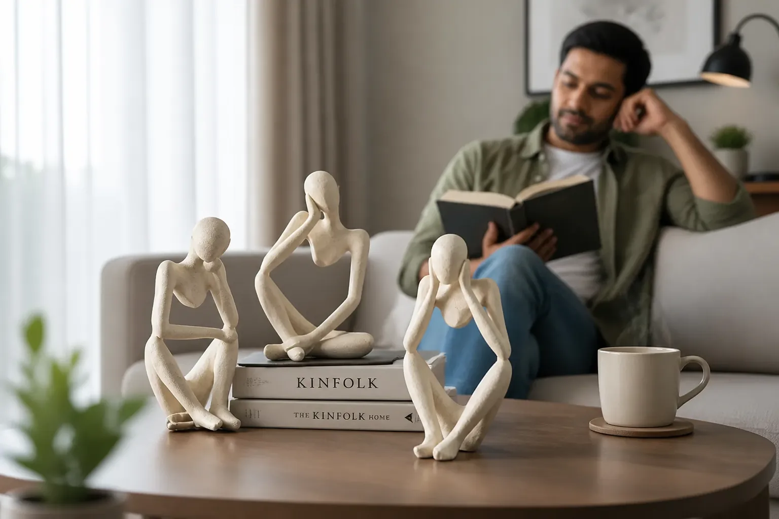 The abstract thinker accent styled in a contemporary setting with clean lines and modern aesthetic