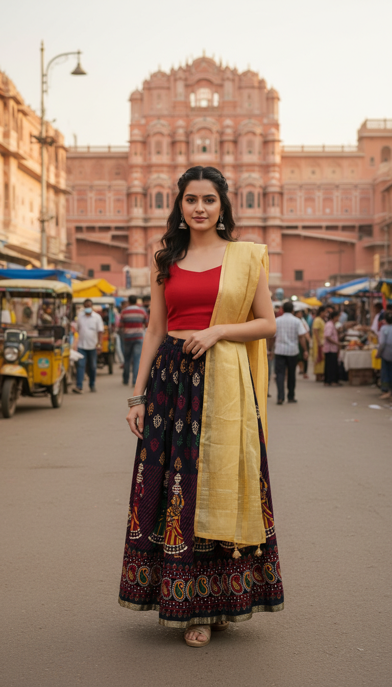 Indian Print Skirt (Default Title)